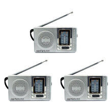 3X Draagbare Radio Pocket Telescopische Antenne Batterij Aangedreven  Multifunctionele AM FM Radio voor Ouderen