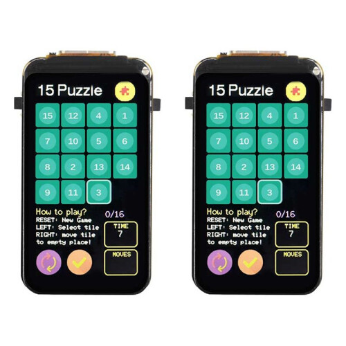 2X Placa de Desenvolvimento ESP32-C6 com ST7789 LCD de 1,47 Polegadas WiFi6 LVGL HMI -Port e RGB-LED Não Soldado