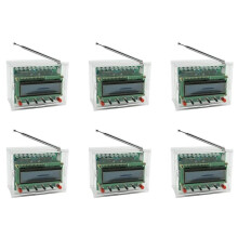 6X UKW-Radio-Elektronikbausatz Produktionsschweißen RDA5807 Einstellbare Frequenz 87-108 MHz mit LCD-Display LED-Licht für Heimwerker