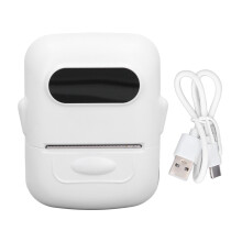 Labelprinter voor kleine bedrijven: Bluetooth thermische stickerprinter, inktloze printtechnologie, draadloze labelprinter met instelbare