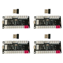 4X 2.4G Wireless Zero Delay Joystick Encoder Arcade Game Controller Board Diy Kit Parts Support Wireless PC/PS3/Android