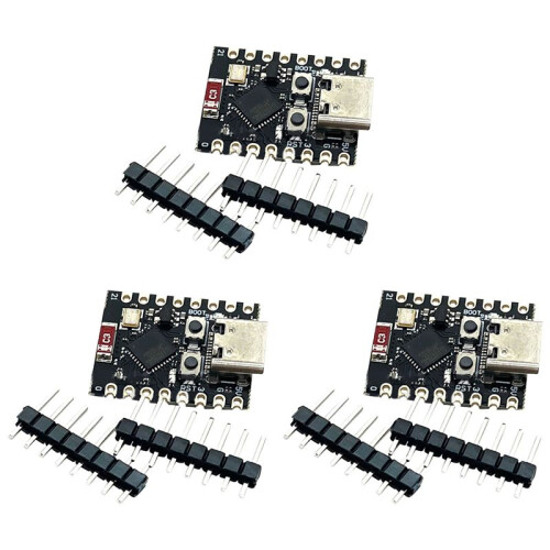 3X Modules de Carte de Développement ESP32 C3  Module Wifi BT  RISC-V Processeur Monocœur 32 Bits