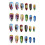 Cute Cartoon Press-on Nails Almond Shape DIY 3