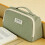 (Green) Polyester Pencil Case - Large Capacity School Supply 2