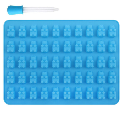 (Blue) Bear Silicone Baking Mold for Chocolate & Candy 1