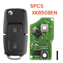 XKB508EN Wire Universal Remote Key 2 Button Fob for B5 Style for Xhorse VVDI Key Tool 5Pcs/Lot