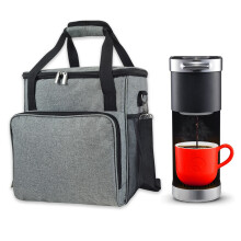 Sac de CafetièRe Sac de Rangement éTanche pour CafetièRe à Usage Unique avec Poches SuppléMentaires Sac de Rangement pour Machine à Café
