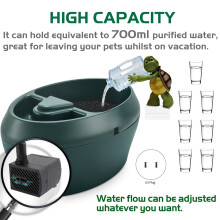 Reptile Chameleon Cantina with Snacks Trough, Drinking Fountain Water Dripper for Amphibians Insects Lizard US Plug