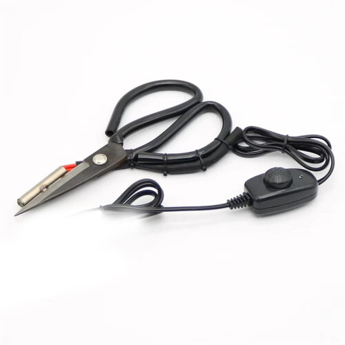 Electrothermal Scissors Electric Heating Tailor Scissors Heated Cutting Scissors for Curtain Non-Woven Fabrics EU Plug 1