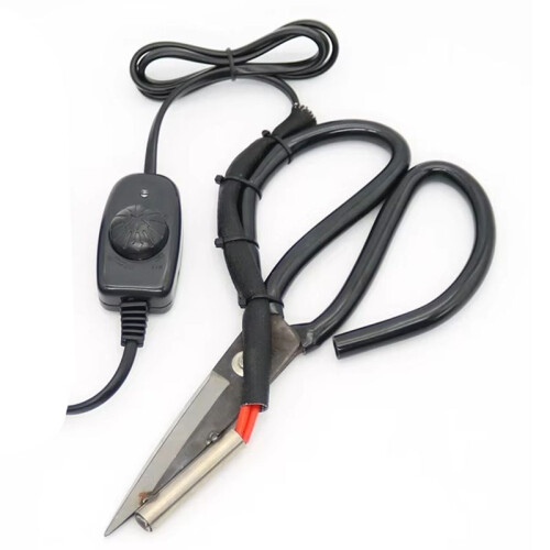Electrothermal Scissors Electric Heating Tailor Scissors Heated Cutting Scissors for Curtain Non-Woven Fabrics EU Plug 2
