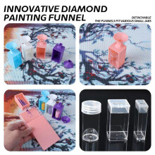 12-Pack Trabricks Bandejas de Arte de Diamante Empilháveis com Tampas, Kits de Arte de Pintura de Diamante para Adultos para Artesanato de Arte Faça