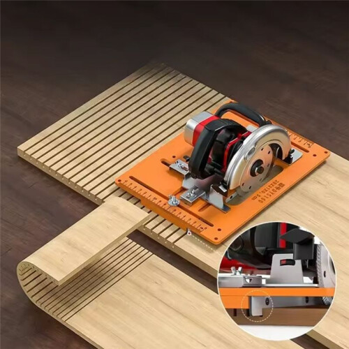 Bakelite Guide Plate Saw Base Woodworking Bench Accessory for Adjustable Saw Guide Rail Bottom Plate 2