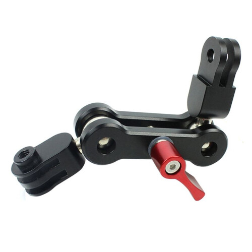 Aluminiumlegering Magic Arm Mount Adapter Dual  Pivot Activity Connector 360 Rotation för  Action Camera 1