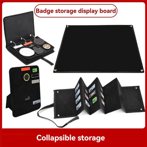 Foldable Badge Collection Display Organizer Fabric Arm Badge Storage Book 2