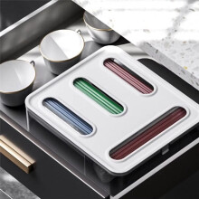Kitchen Wrap Dispenser Organizer Box for Cling Wrap, Sandwich Bags - Space Saving Drawer Insert for Home Organization