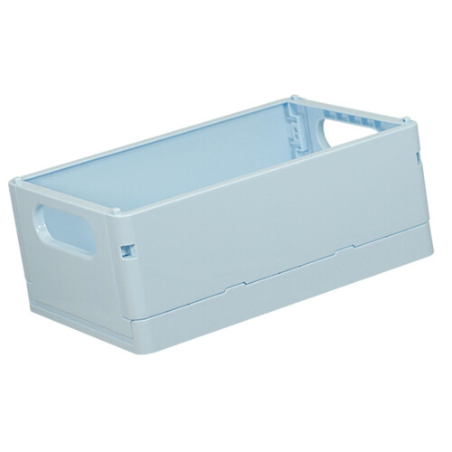 Plastic Foldable Storage Bin Collapsible Design Lightweight Portable Stackable Boxes For Kitchen Bedroom Bathroom Office Durable Construction Multi 1