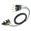 4 Canais 1/4 Polegadas TRS para Cabos XLR 6,35 mm Jack Estéreo Áudio Linha Balanceada para Cabos de Microfone XLR 300 cm 5