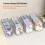 Multipurpose Storage Box,Clear Crafts Storage Organizers,Portable Acrylic Storage Containers with 4 Inner Boxes 5