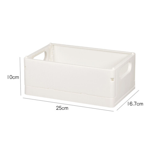 Foldable Plastic Storage Basket - Durable, Multi-Purpose, Large Capacity 1