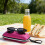 (Red) Travel EVA Zippered Glasses Case 5