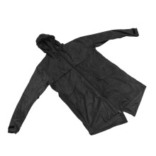 Herren PVC Regenjacke mit Kapuze schwarz Größe L wasserdicht