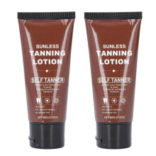 2 Stück Feuchtigkeitsgebende Selbstbräunungslotion 60g für Weizenbronzefarbene Haut