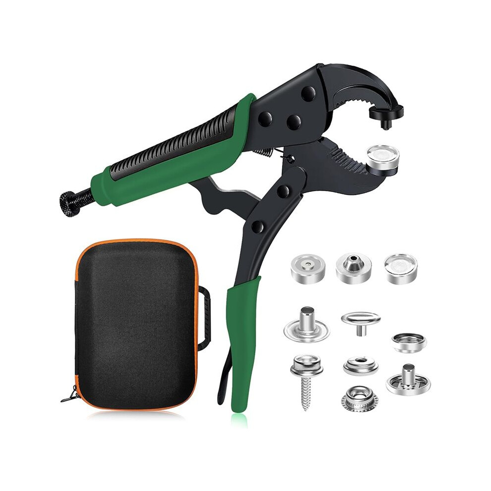 Snap Kit Fastener Tools: Adjustable Snap Pliers For Fabric Boat Cover Canvas Repair Kit, Marine Snaps Stainless Steel A 6031015860611
