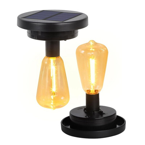 Replacement Solar Light Parts for Lantern: 3 Inch Waterproof Solar Replacement Top for Old Lantern Replacement Light 1