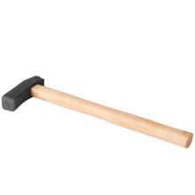 Texturing Hammer DIY Smycketillverkningsverktyg med Fyrkantigt Huvud med Trähandtag Metallmönster Designade Formverktyg Nr 3