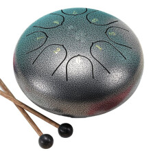 6 Inch 8 Tone Rain Drum Outdoor Chakra Drum Garden Instrument Rain Drum Ethereal Drum F