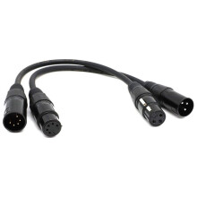 XLR Mannelijk 3-Pins Naar XLR Vrouwelijk 5-Pins en XLR Vrouwelijk 3-Pins Naar XLR Mannelijk 5-Pins Audiokabel, voor Microfoon DMX-Podiumverlichting