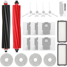Accessori per Aspirapolvere per  Qrevo Master / Qrevo Slim: Spazzola Laterale Principale, Filtro HEPA, Panno per Mocio, Sacchetti per La