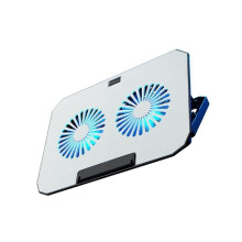 Support de Refroidissement pour Ordinateur Portable avec 2 Ventilateurs Silencieux pour une Dissipation Thermique Efficace, Adapté Aux Ordinateurs