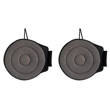 2pcs 360 Rotating Cushion,15.7in Cushion for Car ,Swivel for Elderly for Home, Office Chairs Grey