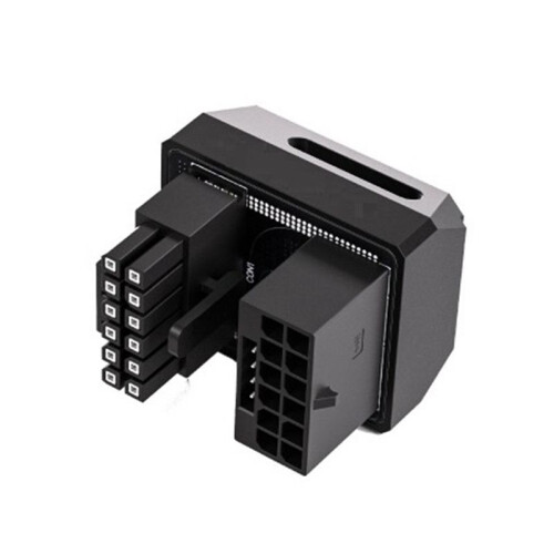 16PIN GPU Power Connector 180 Degree Angled Adapter for Desktops  Video Card GPU Power Steering Connector STD