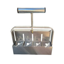 Handheld Seedling Soil Block Maker Soils Blocking Tool Used for Seedling Greenhouse Garden Supplies Silver