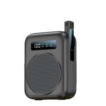 Voice Amplifier with Magnetic Wireless Lavalier Lapel Microphone, for Classroom/Yoga/Conference Black