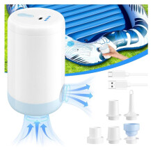 Portable Air Pump for Inflatables,4KPa Ultra-Fast Inflation/Deflation Tiny Air Pumps for Pool Floats, Air Mattress