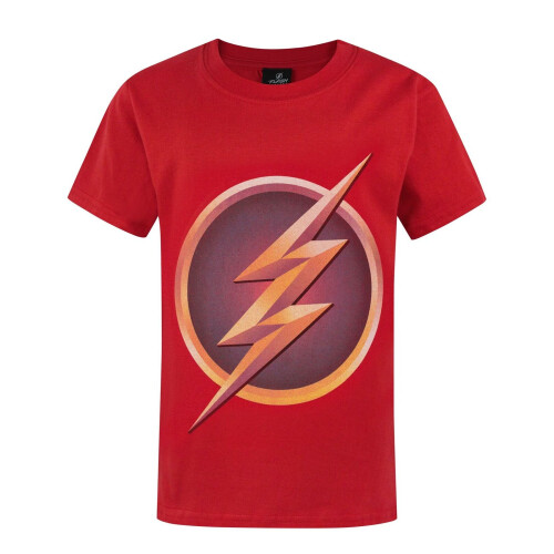 DC Comics DC Comics The Flash Short Sleeved T-Shirt (Boys Red)