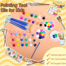 720-Delige Acrylverfset, Acrylverfstrips voor Kinderen en Volwassenen, Kinderverfset voor Thuisfeestjes, Bedankjesset 1