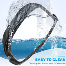 Car Styling Rearview Mirror Eyebrow Cover Trim Rain Shade Cover for HRV HR-V XRV XR-V 2022 2023 Carbon Fiber