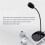 Omnidirectional USB Gooseneck Microphone with Volume Control & Mute Button Plug& for Streaming  Computer, Laptop 4