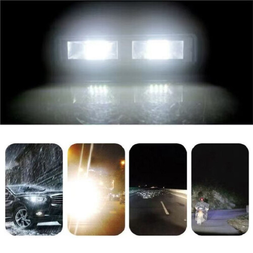8Pcs LED Work Light 48W 16LED High-Visibility White Light Bar for Vehicles IP67 Waterproof 2