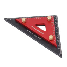 Set di righelli doppi in alluminio da 4"/6" con doppio triangolo per falegnameria