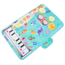 Baby-Musikmatte mit 2 Stöcken, wasserdichtes Klavier & Schlagzeug für Kinder