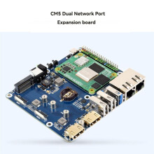 Waveshare for Raspberry Pi CM5 Expansion Board CM5 Gigabit/2.5G Dual Ethernet Port with RJ45 Dual 4K Output GPIO IO Base