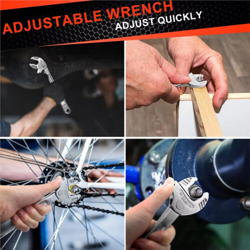 4PCS Set of Crab Claw Multi-Function Quick-Adaptive Ratcheting Wrench for Industrial Use, Featuring Opening Design 2