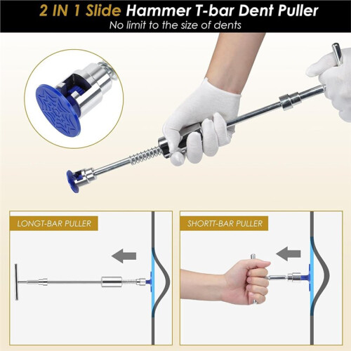 Dent Puller, 32pcs Dent Remover Tool for Car - Car Dent Puller Kit for Car Hail, Dings Damage DIY Repair EU Plug 2