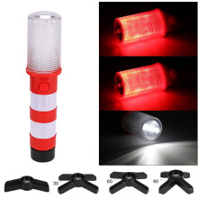 2pcs Warning Light Magnetic Flashlight Emergency Roadside Flares Light Safety Strobe Light