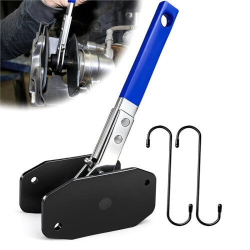 Brake Caliper Compression Tool, Heavy-Duty 4-in-1 Ratcheting Piston Spreader with 2 Hooks for Disc Brakes 2